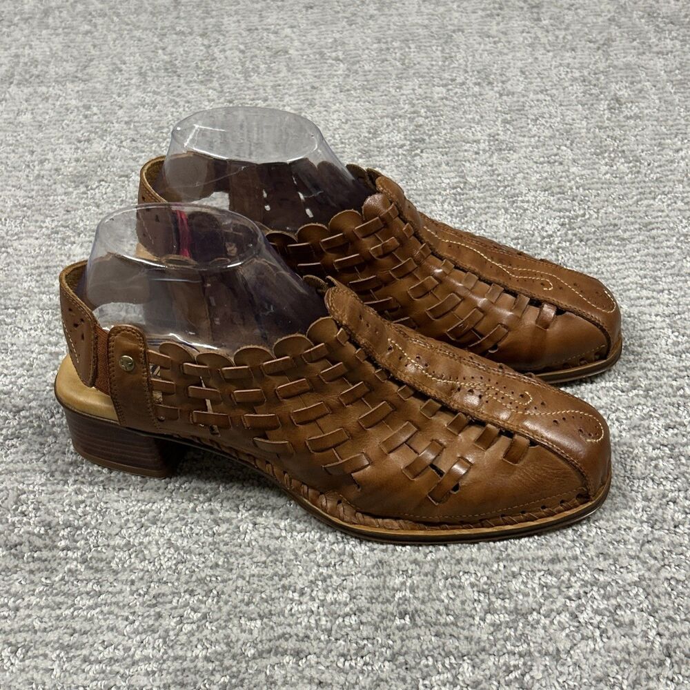 PIKOLINOS Brown Woven Heeled Shoes